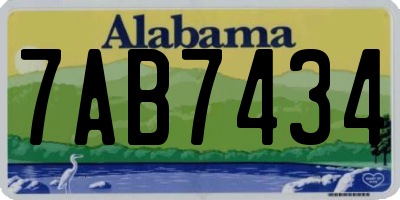 AL license plate 7AB7434