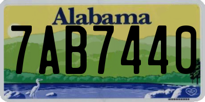 AL license plate 7AB7440