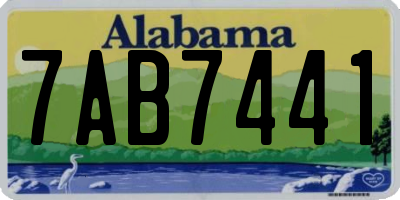 AL license plate 7AB7441
