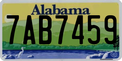 AL license plate 7AB7459