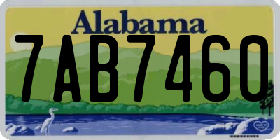 AL license plate 7AB7460