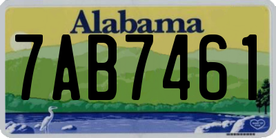 AL license plate 7AB7461