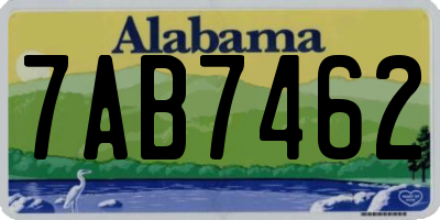 AL license plate 7AB7462