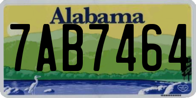 AL license plate 7AB7464