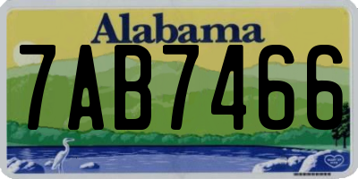 AL license plate 7AB7466
