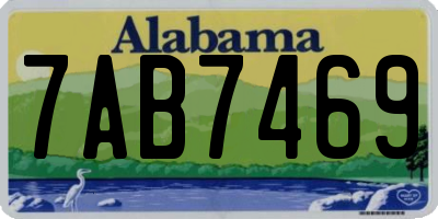 AL license plate 7AB7469