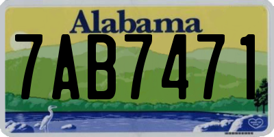 AL license plate 7AB7471