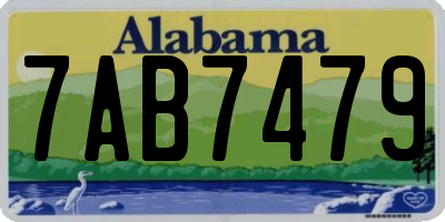 AL license plate 7AB7479