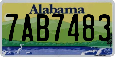 AL license plate 7AB7483