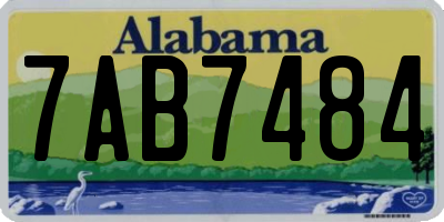 AL license plate 7AB7484