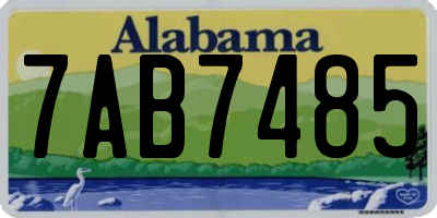 AL license plate 7AB7485