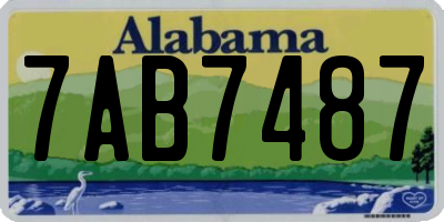 AL license plate 7AB7487