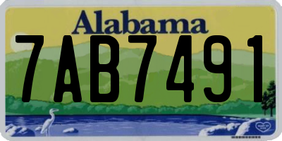 AL license plate 7AB7491