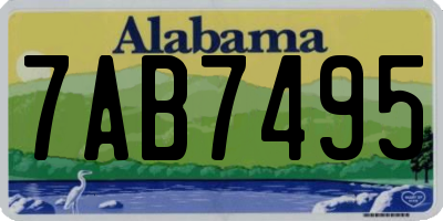 AL license plate 7AB7495