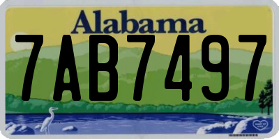 AL license plate 7AB7497