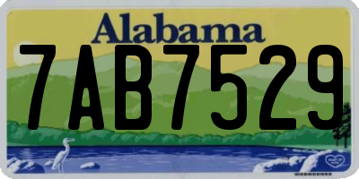 AL license plate 7AB7529