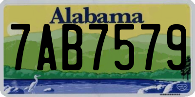 AL license plate 7AB7579