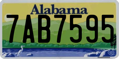 AL license plate 7AB7595