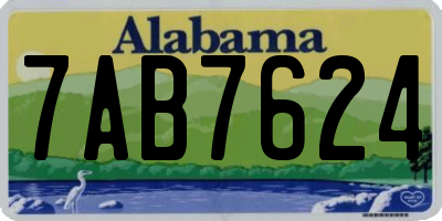 AL license plate 7AB7624