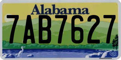AL license plate 7AB7627