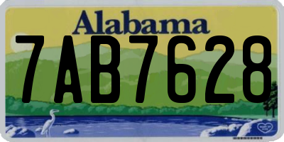 AL license plate 7AB7628