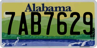 AL license plate 7AB7629