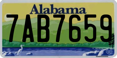 AL license plate 7AB7659