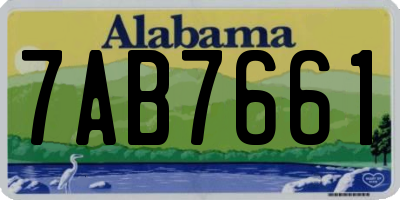 AL license plate 7AB7661