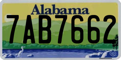 AL license plate 7AB7662