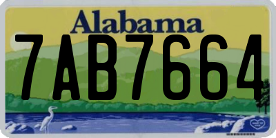 AL license plate 7AB7664