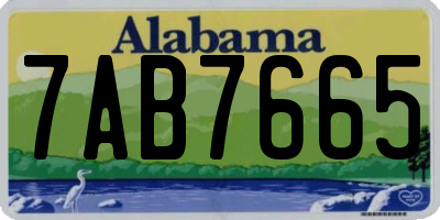 AL license plate 7AB7665