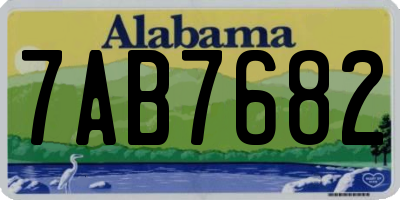 AL license plate 7AB7682