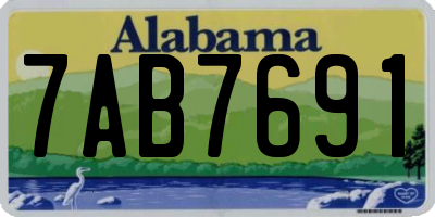 AL license plate 7AB7691