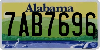 AL license plate 7AB7696