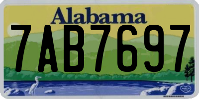 AL license plate 7AB7697