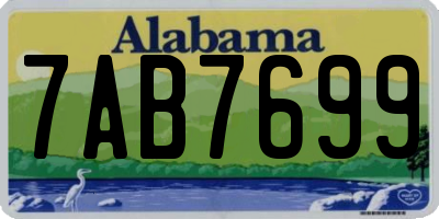 AL license plate 7AB7699