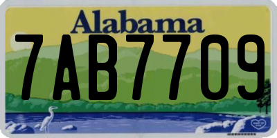 AL license plate 7AB7709