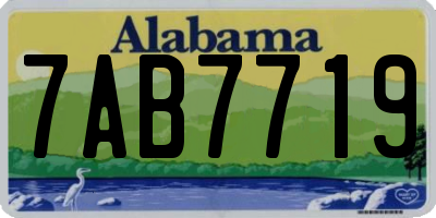 AL license plate 7AB7719
