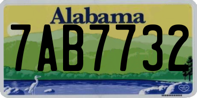 AL license plate 7AB7732