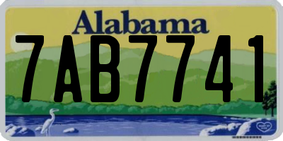 AL license plate 7AB7741