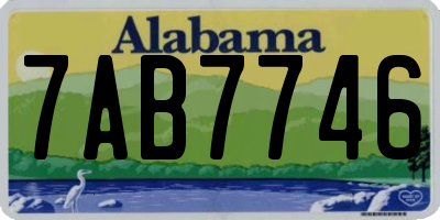 AL license plate 7AB7746