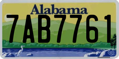 AL license plate 7AB7761