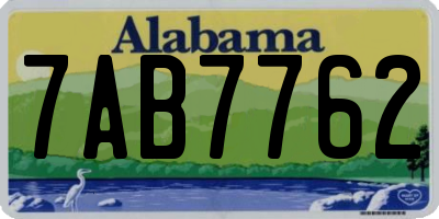 AL license plate 7AB7762