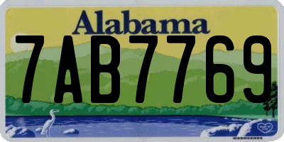 AL license plate 7AB7769