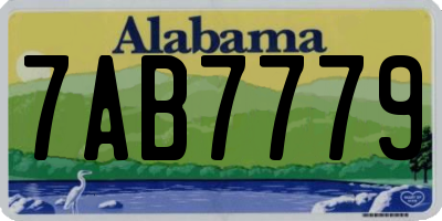 AL license plate 7AB7779