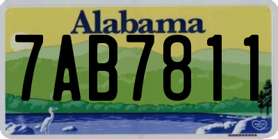 AL license plate 7AB7811
