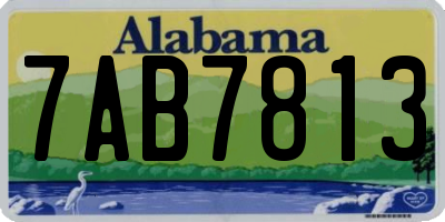 AL license plate 7AB7813