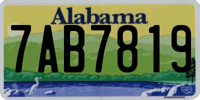 AL license plate 7AB7819