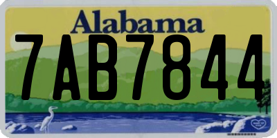 AL license plate 7AB7844