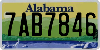 AL license plate 7AB7846